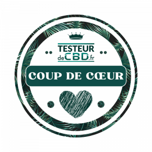 BADGE COUP DE COEUR Testeur de CBD - Transp BKG