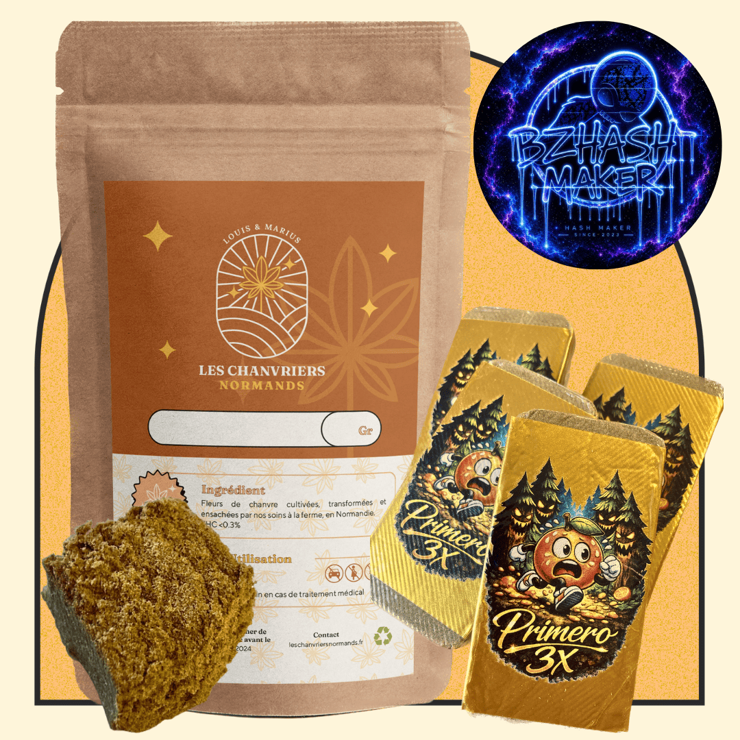 ⚠️3,19€/g⚠️PRIMERO 3x FILTRé PUR DRY HASH - BZHASH MAKER